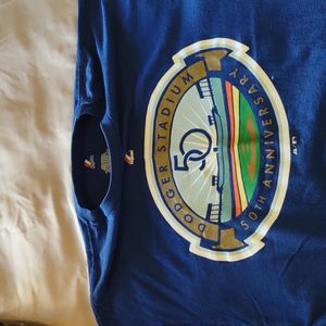 Majestic Dodger stadium 50th anniversary 2xl short sleeve  t shirt